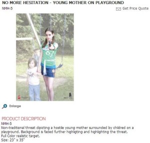 young mother on playground  dhs target